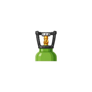 Zuurstof cilinder 5L 200 bar