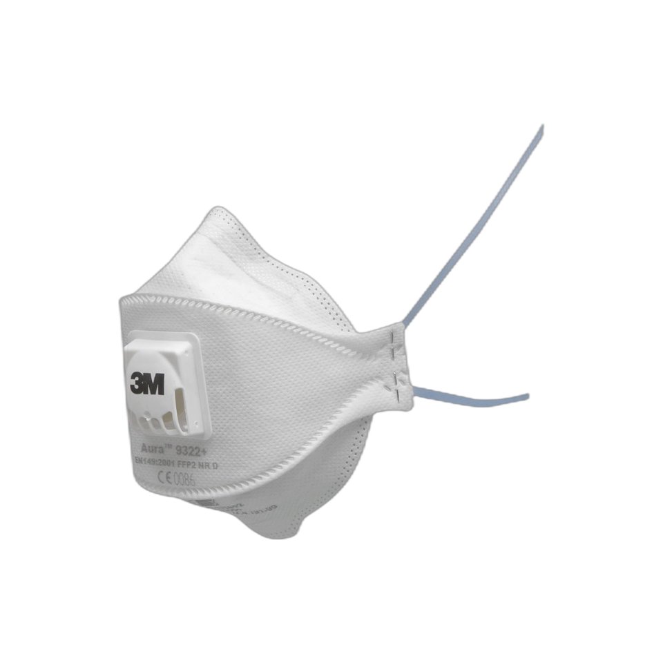 3M Aura 9322+ stofmasker FFP2 met uitademventiel